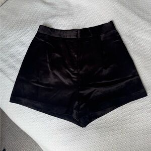 INTERMIX Black High Waist Dress Shorts Size 10 or 8